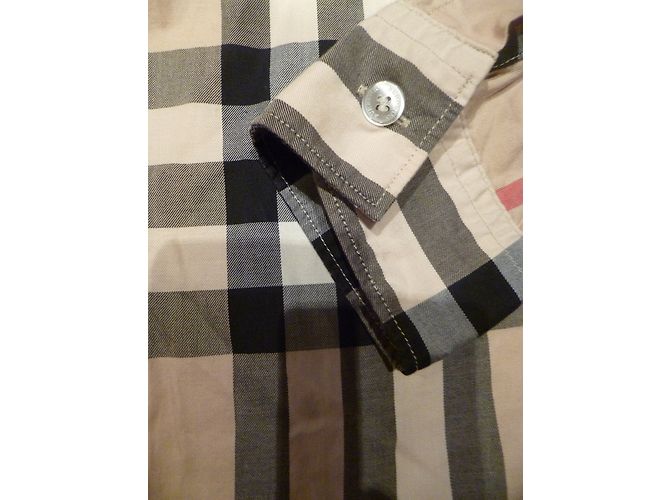 Camisa Burberry de algodón beige talla 34 - vista 2