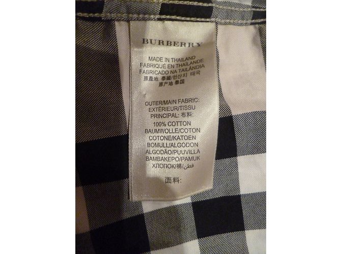 Camisa Burberry de algodón beige talla 34 - vista 3