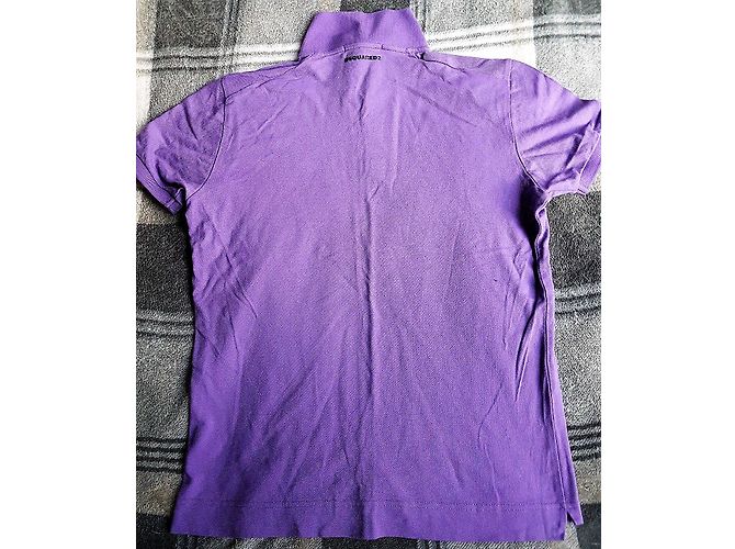 Dsquared2 polo da uomo colore viola nuova XL - vista 4