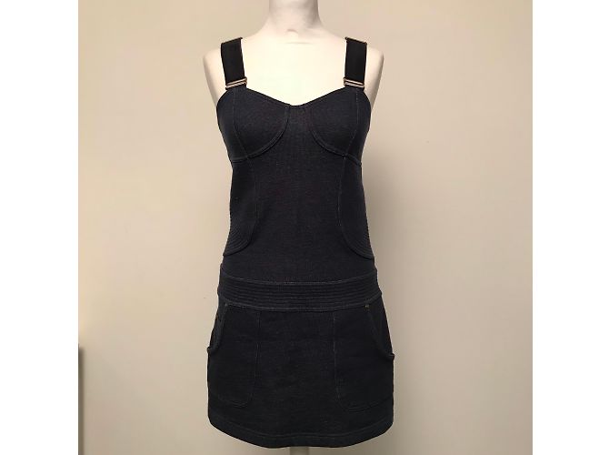 Minivestido de jersey de algodón azul Juicy Couture - vista 3