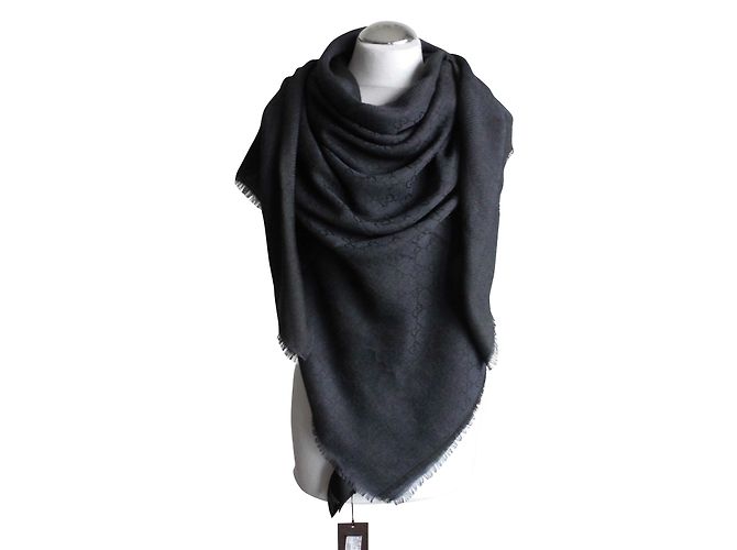 SCIARPA GGWEB GUCCI NEW blu scuro nero - vista 2
