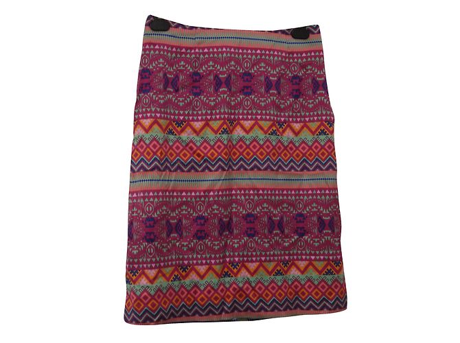 Falda recta con estampado Antik Batik Talla 38 Multicolor - vista 2
