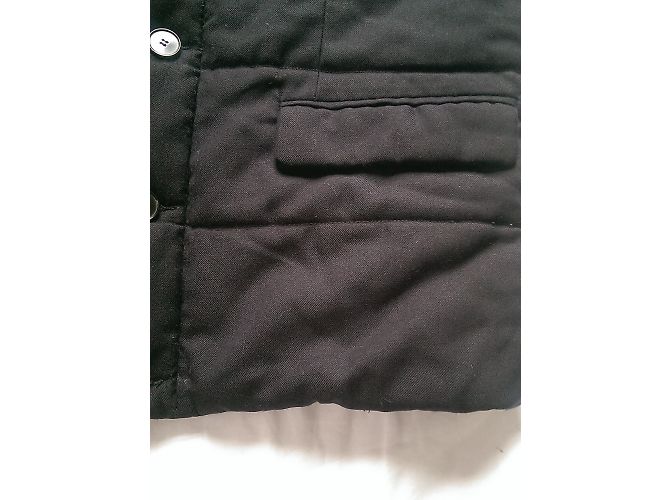 Sandro Parka Coat Blue Wool Polyester - view 5