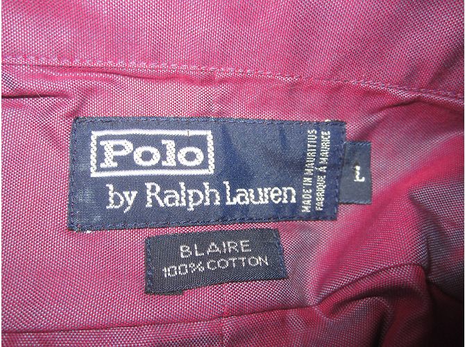 Camicia Polo Ralph Lauren in cotone viola Taglia L Porpora - vista 3