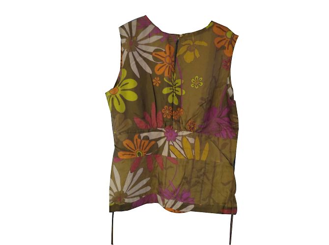 Túnica Hugo Boss de seda multicolorida tamanho 46 Multicor - vista 2