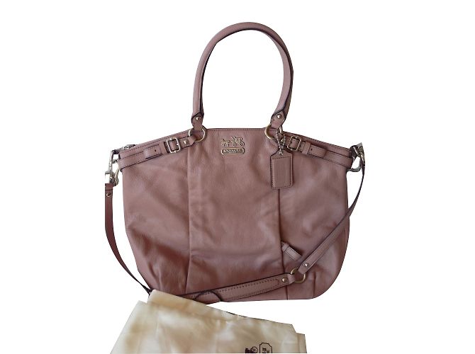 Borsa a mano Coach Madison in pelle rosa - vista 2