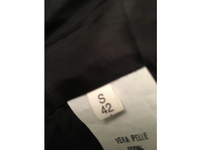 Autre Marque Zen Biker Jacket Black Leather with Silver Studs - view 10