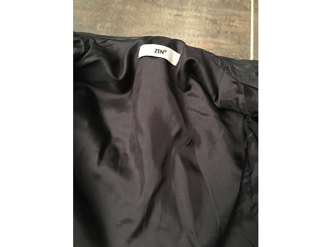 Autre Marque Zen Biker Jacket Black Leather with Silver Studs - view 11