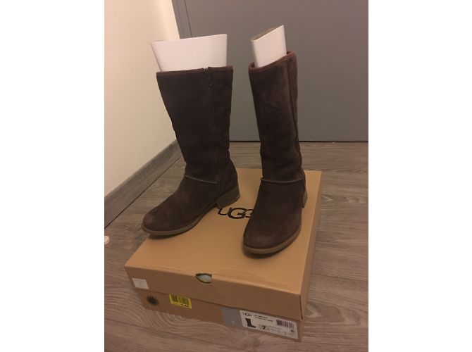 Ugg botas de nieve Linford marrón cuero Castaño - vista 3