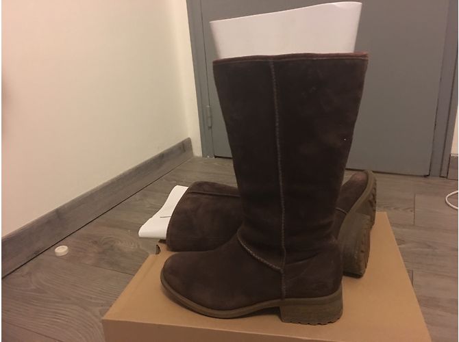 Ugg botas de nieve Linford marrón cuero Castaño - vista 9