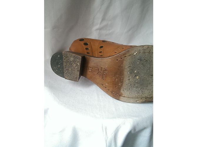 Botines de cuña Acne en cuero marrón camel Castaño - vista 6