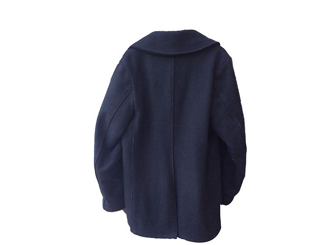 Schott Peacoat Navy Blue Wool - view 2