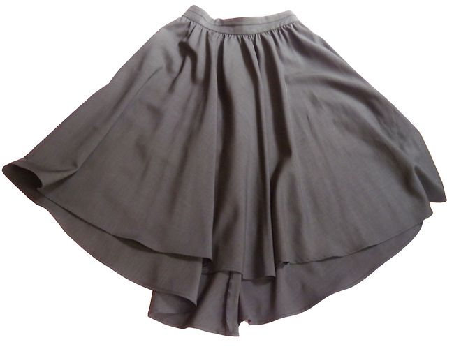 Falda Zara Azul Marino Asimétrica de Talle Alto S - vista 2