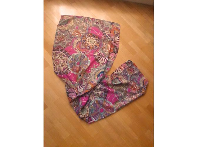 Autre Marque Rosa Musselin Schal Mehrfarbig Pink Mehrfarben - Ansicht 3