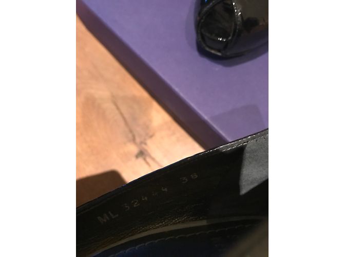 Décolleté Stuart Weitzman in vernice nera stampa cocco 38 Nero - vista 6