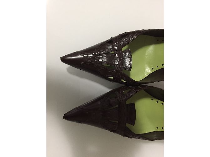 A. Testoni EIN. Testoni Schuhe Schokolade - Ansicht 3