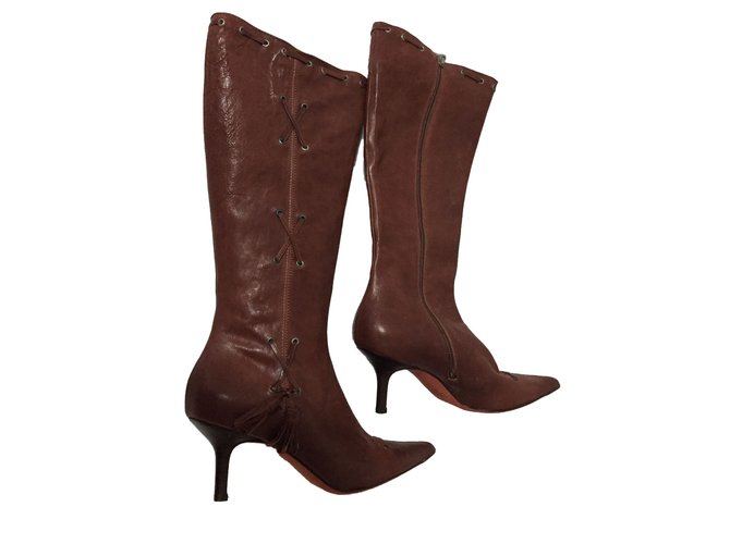 A. Testoni UNA. Botas testoni nuevas Chocolate - vista 2