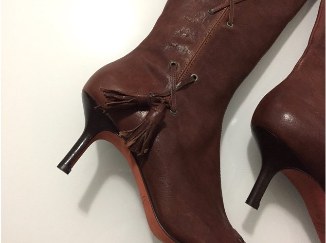 A. Testoni UNA. Botas testoni nuevas Chocolate - vista 3