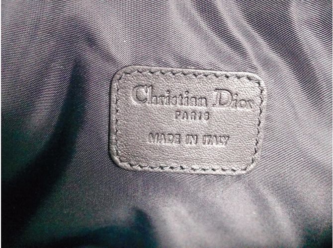 Pochette Dior Camouflage Blu in Tessuto - vista 3
