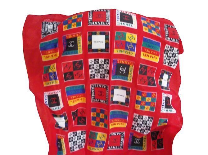 Chanel Seidenschal Mehrfarbig 85x85 Mehrfarben - Ansicht 2
