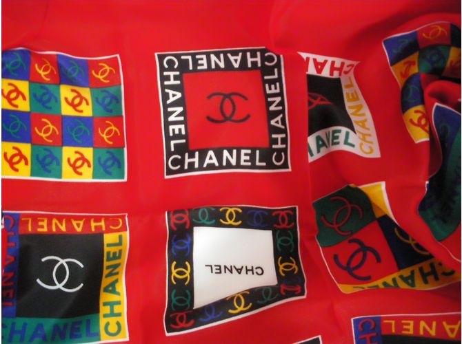 Chanel Seidenschal Mehrfarbig 85x85 Mehrfarben - Ansicht 4