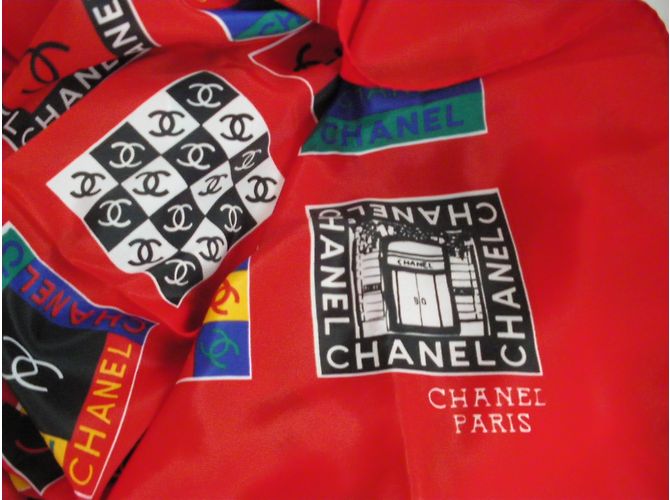 Chanel Seidenschal Mehrfarbig 85x85 Mehrfarben - Ansicht 6