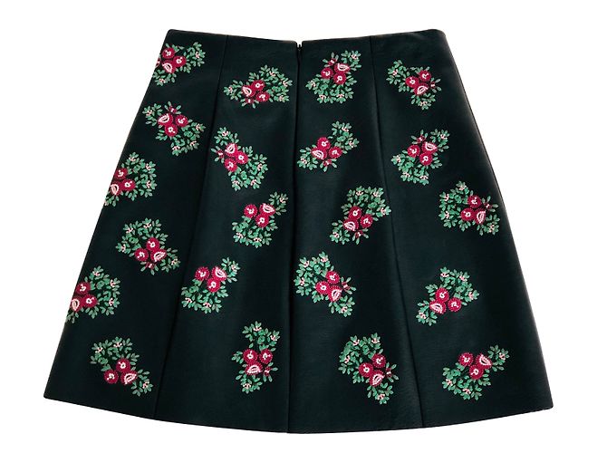 Minifalda de cuero sintético de Club Monaco Negro - vista 2
