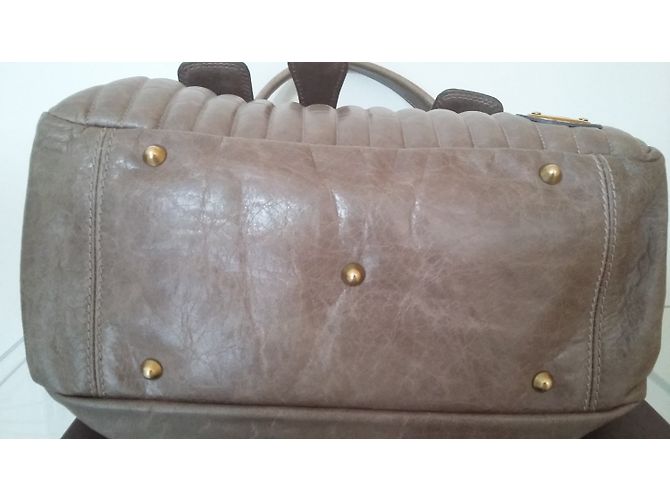 Bolso Chloé BAY de cuero beige - vista 3