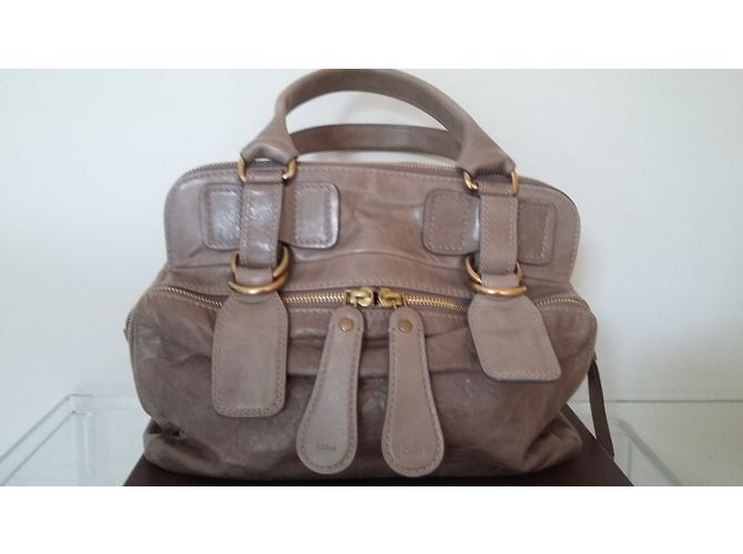 Bolso Chloé BAY de cuero beige - vista 5