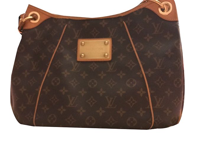 Louis Vuitton Galliera PM Borsa a mano in pelle marrone - vista 2