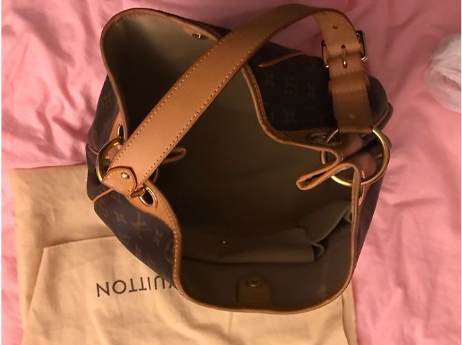 Louis Vuitton Galliera PM Borsa a mano in pelle marrone - vista 7