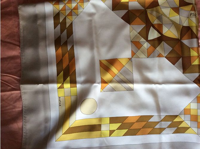 Hermès «Psyché» Xaile Multicor - vista 10