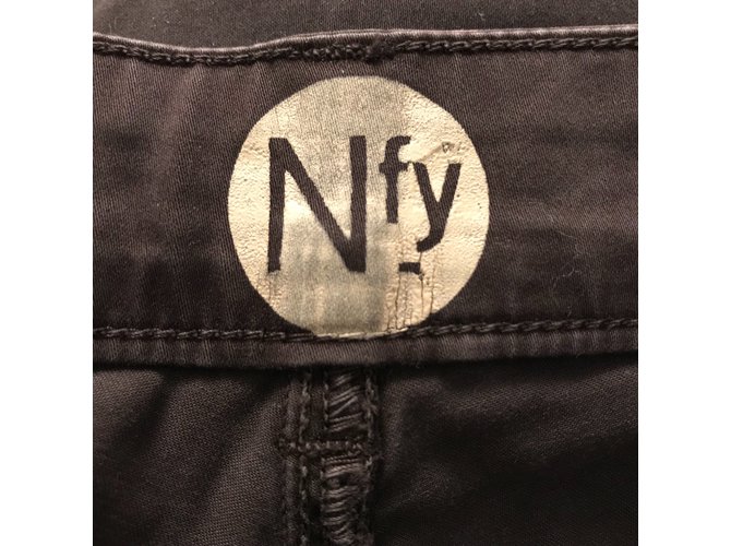 Jeans Slim Notify Marrone Cotone - vista 4