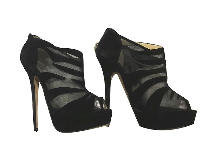Jimmy Choo Pumps Schwarz Hirschleder 37 - Ansicht 2