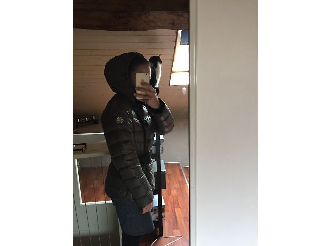 Chaqueta Moncler Gris de Algodón Talla 2 - vista 7