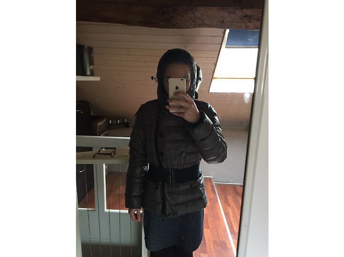 Chaqueta Moncler Gris de Algodón Talla 2 - vista 8