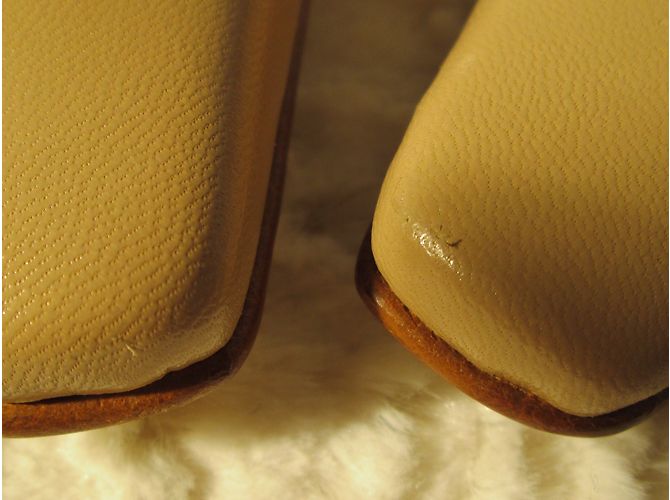 Autre Marque Muli Petra in pelle beige - vista 11