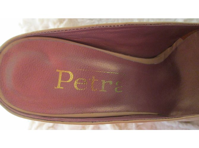 Autre Marque Muli Petra in pelle beige - vista 12