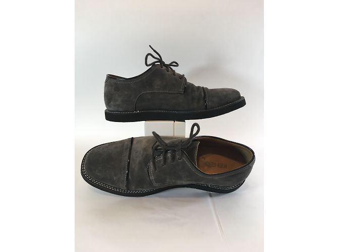 Kenzo Scarpe stringate in pelle di cervo grigio scuro Grigio antracite - vista 4