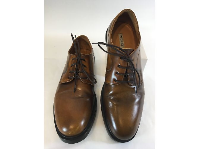 Paul & Joe Scarpe stringate in pelle color caramello - vista 2