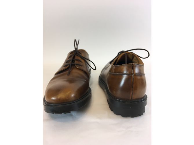 Paul & Joe Scarpe stringate in pelle color caramello - vista 4