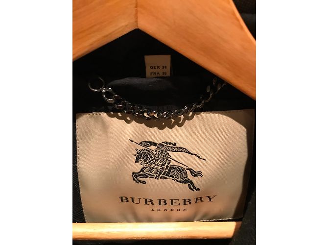 Abrigo Burberry Nourven de lana negro - vista 5