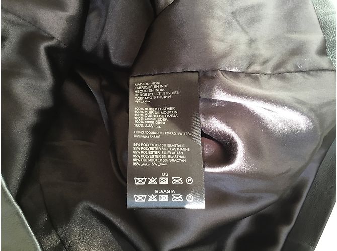 Karl Lagerfeld Kleid aus schwarzem Leder - Ansicht 5
