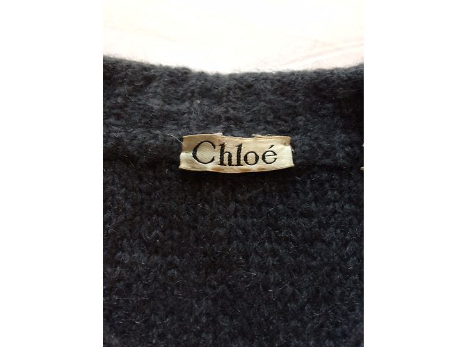 Chloé Weste aus Wolle Anthrazitgrau - Ansicht 2