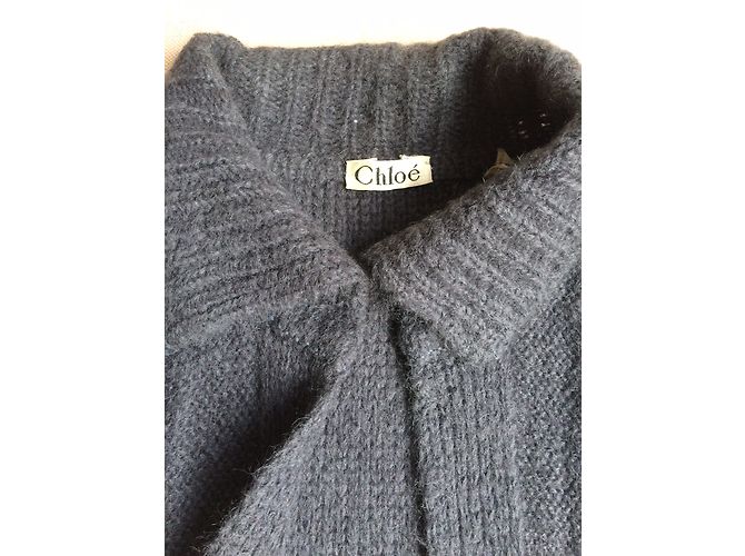 Chloé Weste aus Wolle Anthrazitgrau - Ansicht 4