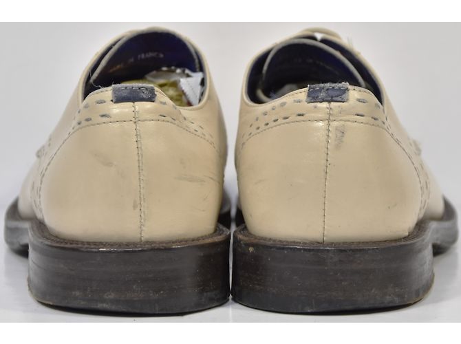 S039 KENZO DERBIES RICHELIEU COULEUR CREME T.39.5 / 6.5 - vue 5