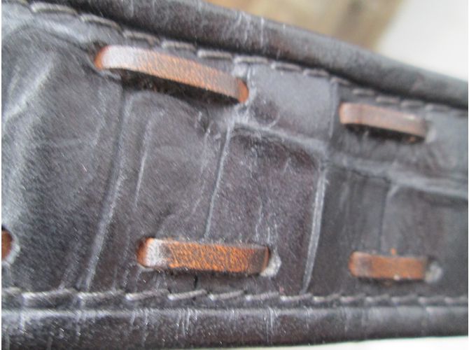Autre Marque Clutch Reptile's Housse Lucy in pelle di vitello grigio - vista 5
