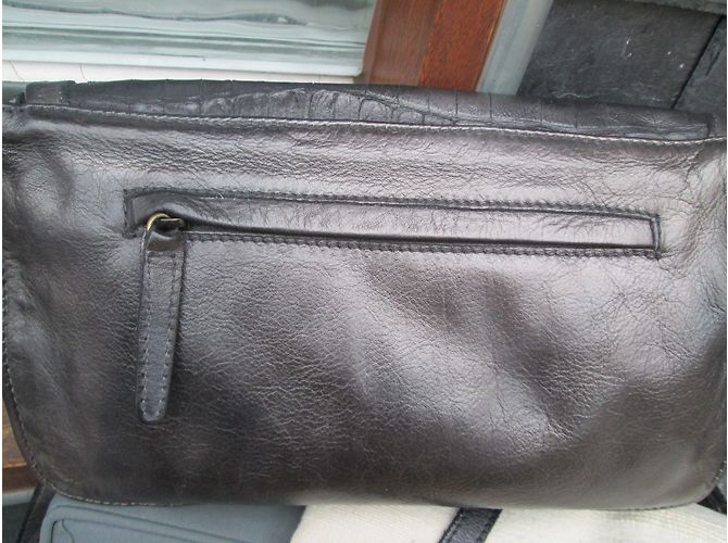 Autre Marque Clutch Reptile's Housse Lucy in pelle di vitello grigio - vista 7