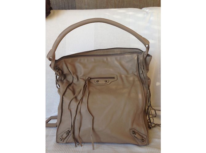Borsa Balenciaga in pelle color ebano - vista 9