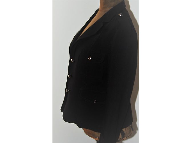 Gerard Darel Black Wool Viscose Short Jacket - view 4